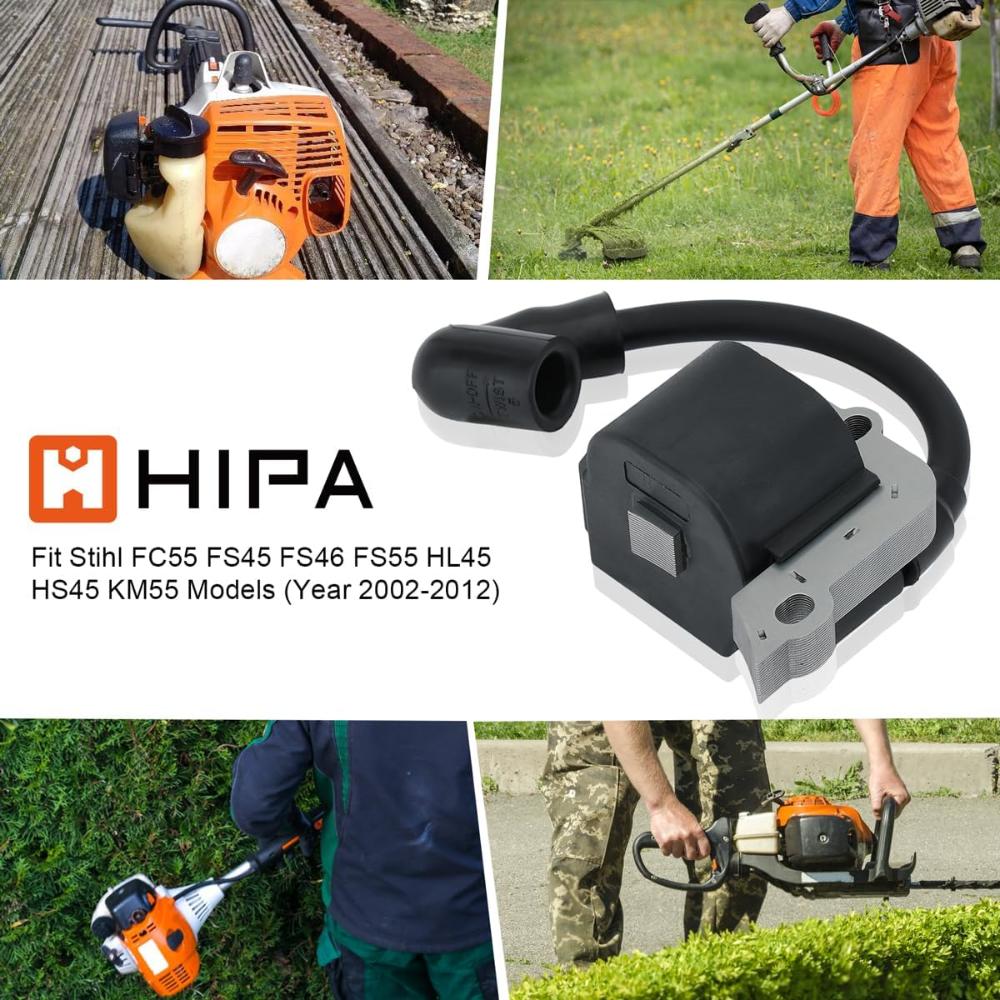 Hipa 4140 400 1308 Ignition Coil for Stihl FS38 FS55 FS45 FS46 FC55 HL45 HS45 KM55 Edger Hedge Trimmer Engine Replace 4140 400 1307 (After 2001) - Image 8