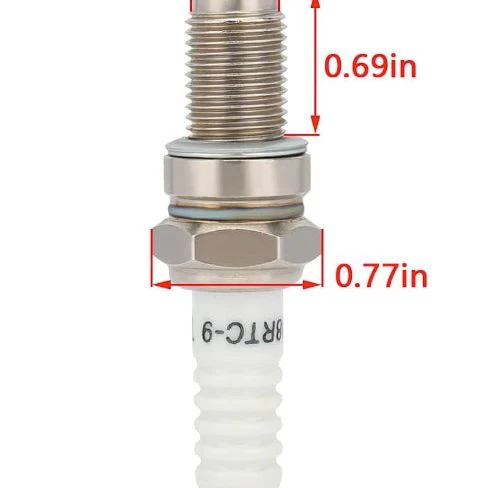 Hipa 4pcs 4929 stk Spark Plug for D8RTC-9 RA6HC RA6YC 4096 XR4DC ky R121XLS B14YC BR12YC-9 RA6YC 4929 5083 98069-58916 stk 5083 For TORCH Honda Yamaha KTM Ducati Suzuki TRX300 TRX300FW - Image 3