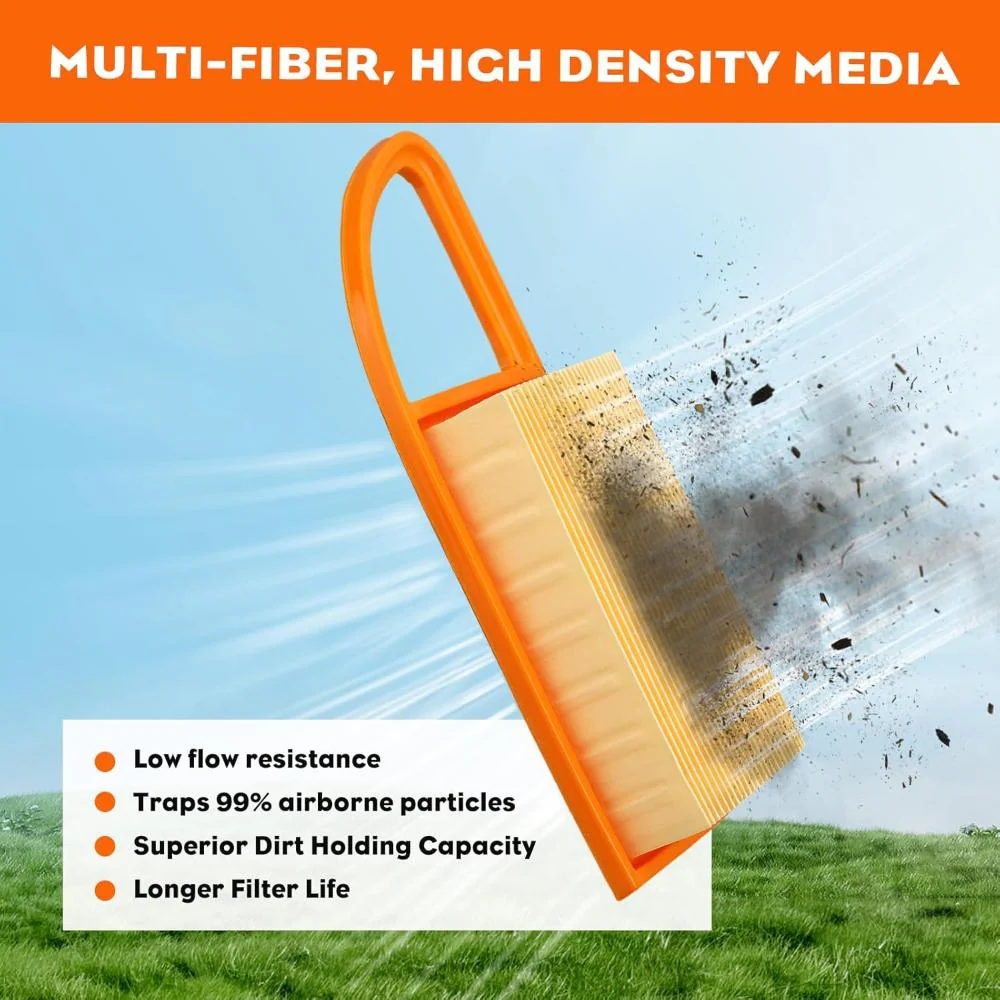Hipa 5 Pack of Air Filters for STIHL BR600 BR550 BR500 Backpack Blower Replace 4282-141-0300 4282-141-0300B - Image 5