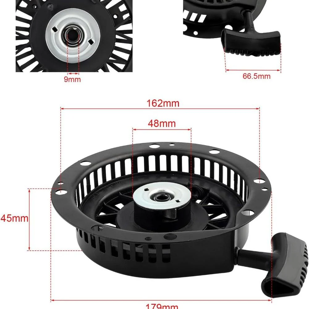 Hipa 590748 590788 Recoil Pull Starter for Tecumseh OHH50 OHH60 OHH65 HM80 HM90 HM100 H318XA LH358EA 5-10HP 4 Cycle Engine for 590736 590746 590749 - Image 2
