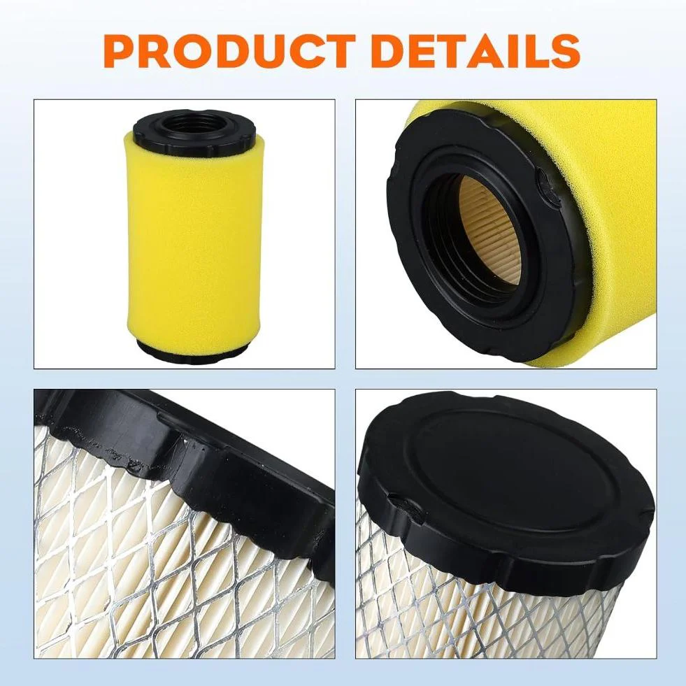 HIPA 793569 793685 Air Filter for Briggs & Stratton 4241 5415 John Deere LA125 LA115 D100 D110 D120 GY21055 MIU11511 Lawn Mower Tractor (2 Pack) - Image 4