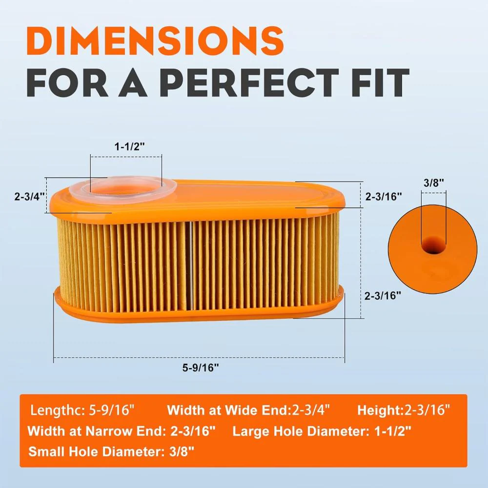 Hipa 795066 796254 Air Filter for Briggs Stratton 796254 775 775EX 800 800E 825E 850 850E 875EX 950E Series Engine Lawn Mower Maintenance Kit - Image 2