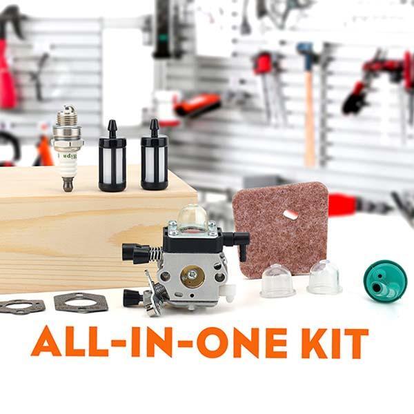 Hipa C1Q-S97 FS55 Carburetor Kit for Stihl FS 55 FS38 FS45 FS46 FC55 HL45 KM55 Engine Trimmer # C1Q-S186 C1Q-S187 C1Q-S53 C1Q-S291 4140-120-0619 - Image 2