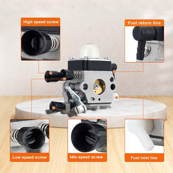 Hipa C1Q-S97 FS55 Carburetor Kit for Stihl FS 55 FS38 FS45 FS46 FC55 HL45 KM55 Engine Trimmer # C1Q-S186 C1Q-S187 C1Q-S53 C1Q-S291 4140-120-0619 - Image 7