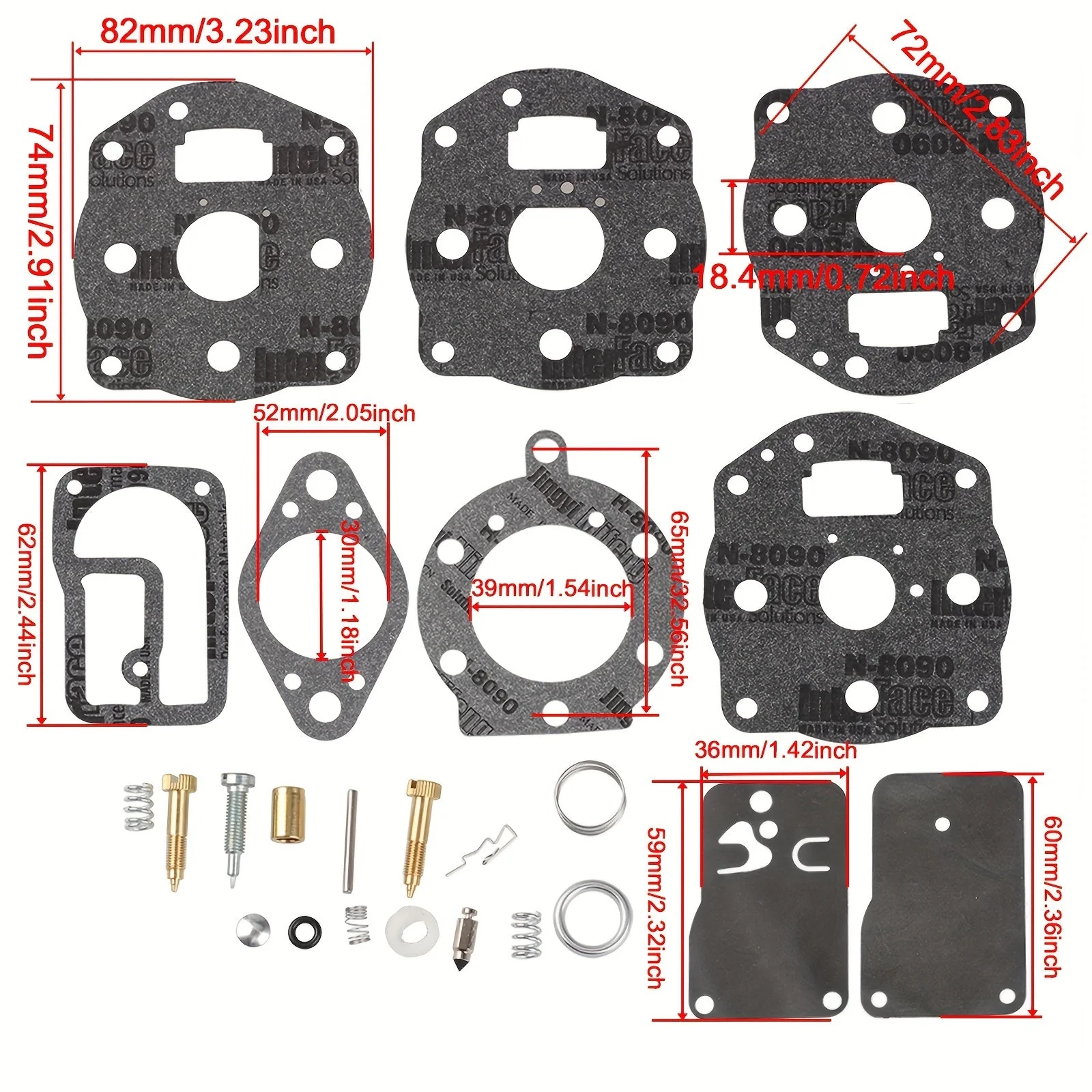 Hipa Carburetor Rebuild Kit For B-S 694056 491539 422447 40A777 42A707 42A777 42B707 655CC Engine - Image 4