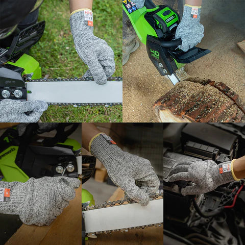 Hipa Cut Resistant Multi Purpose Soft Safety Work Gardening Gloves (1-Pair, Size XL) - Image 3