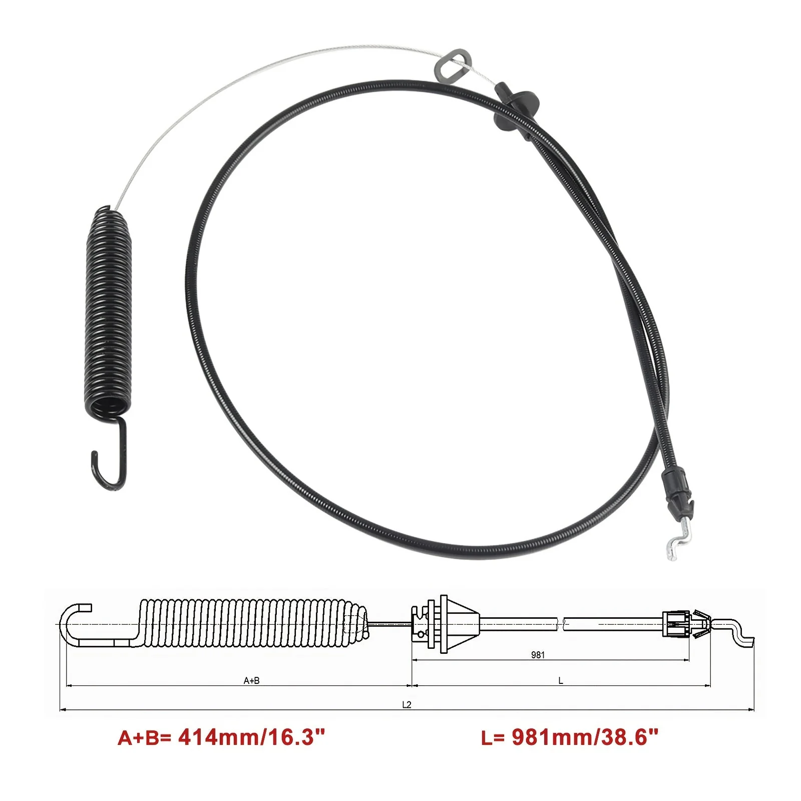 Hipa Deck Engagement Cable For 946-04173E 946-04173D 946-04173C 946-04173B 746-04173A Lawn Mower - Image 4