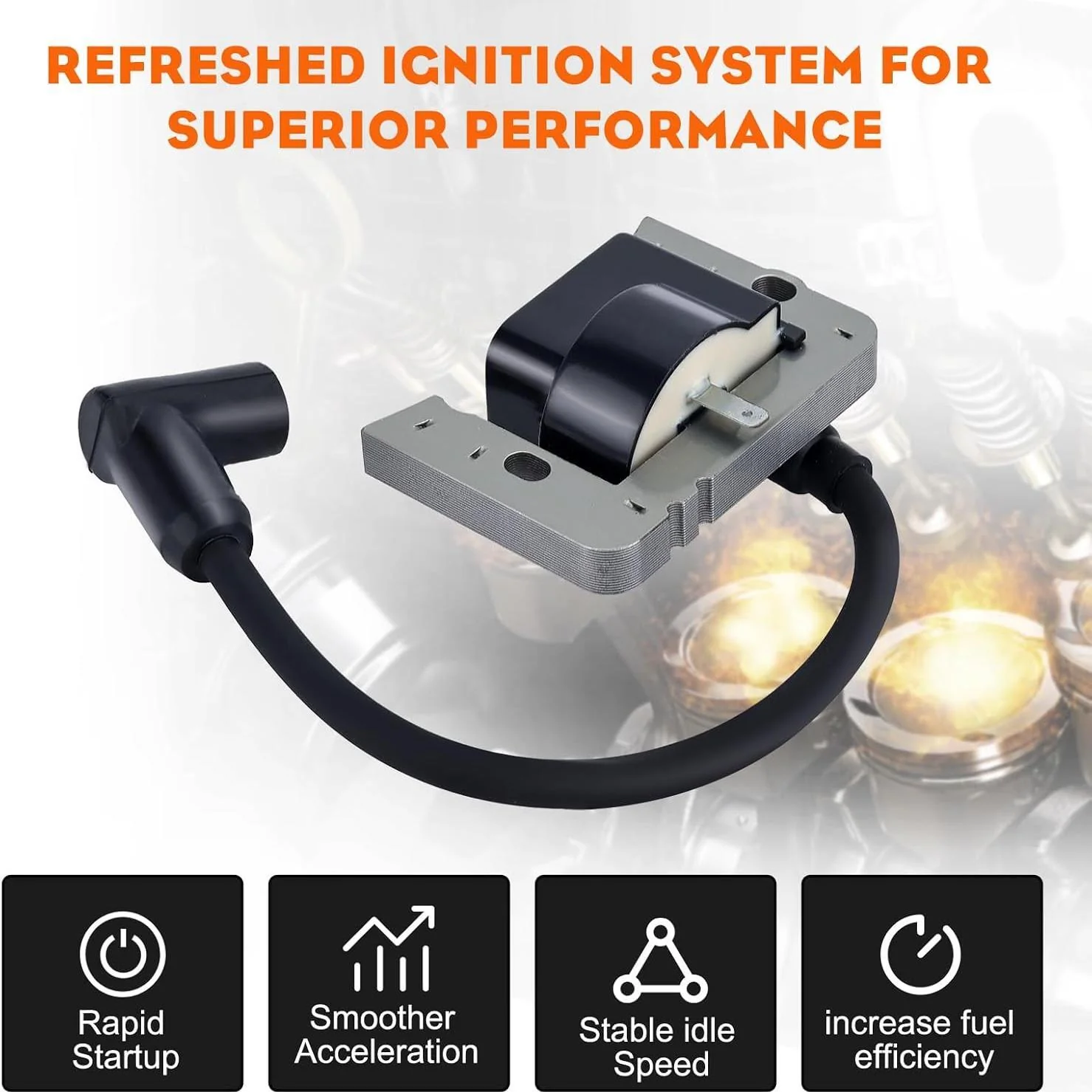 Hipa Solid State Ignition Coil Replace for Tecumseh 35135 35135A 35135B HMSK80 HMSK85 HMSK90 HMSK100 8hp 9hp 10hp Engine - Image 7