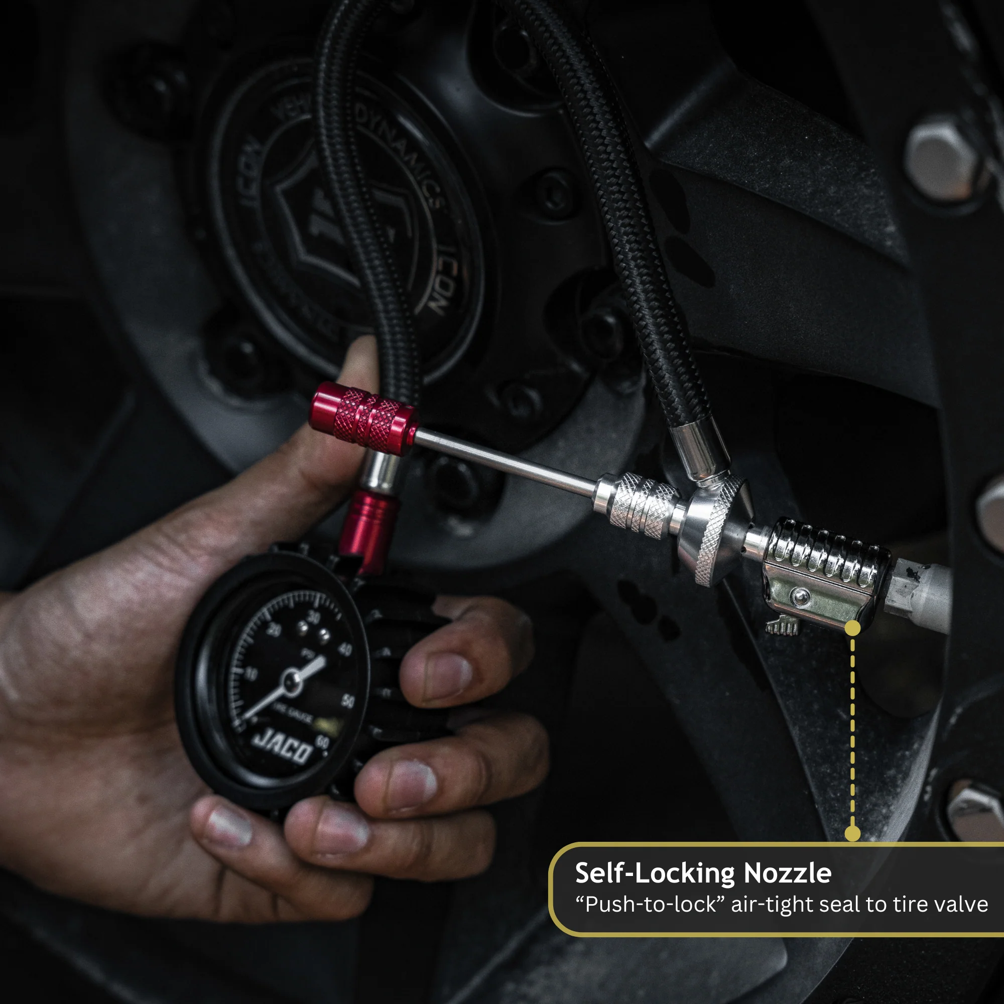 Lightning™ RX4 Tire Deflator with Gauge - 60 PSI | Rapid Off Road Air Down Tool - Image 3