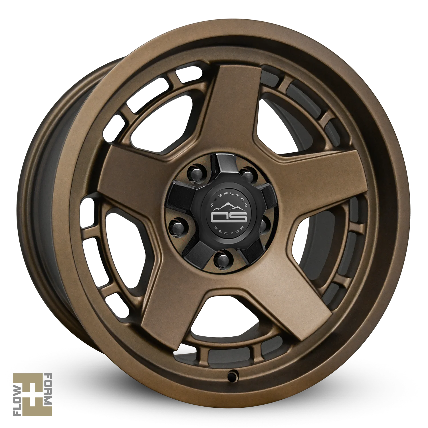 Overland Sector Atlas 17x9 +0 5x120/5x127mm 73.1mm Satin Textured Bronze