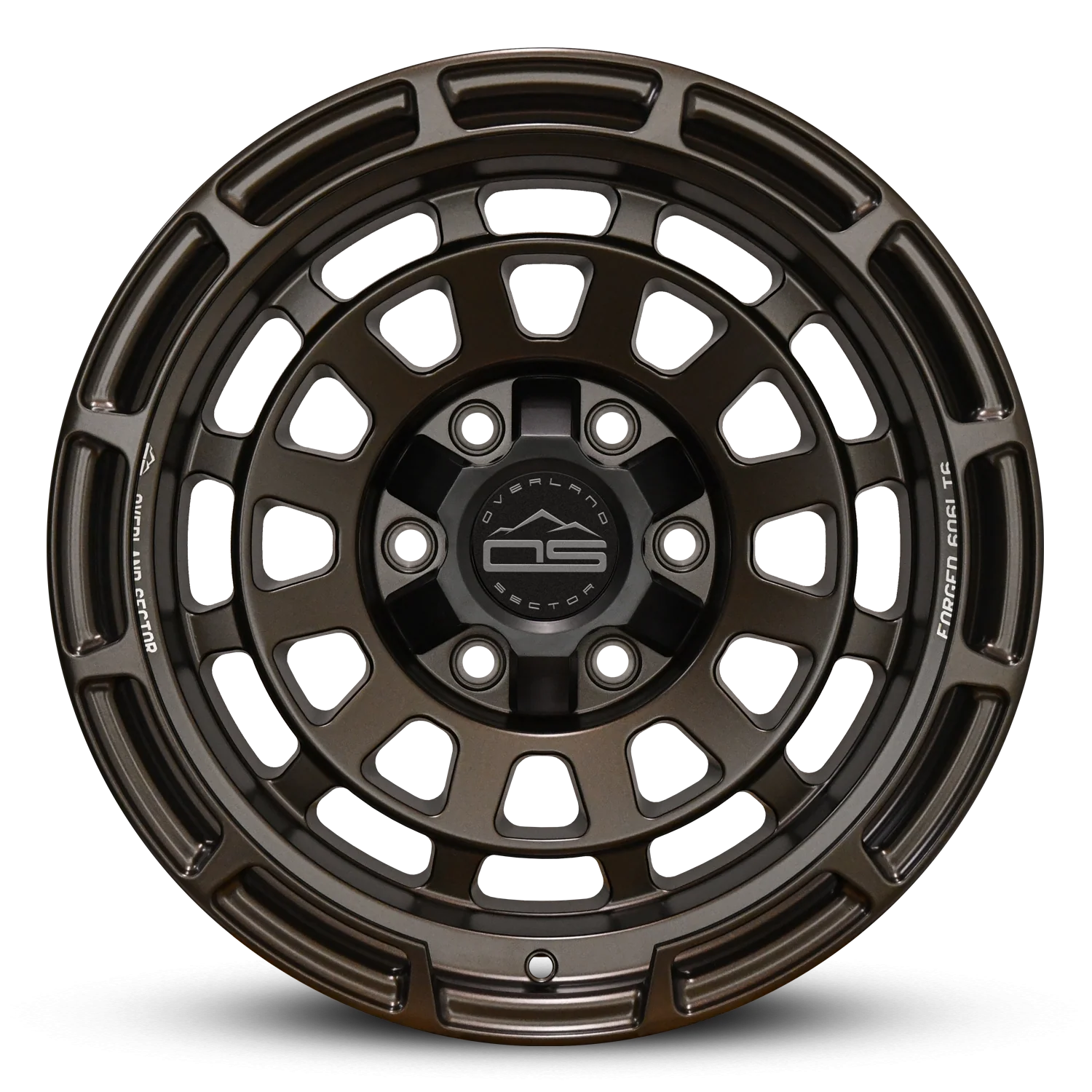 Overland Sector Badlander Forged 17x9 +0 6x135/6x139.7mm 106.1mm All Satin Mocha Bronze - Image 2