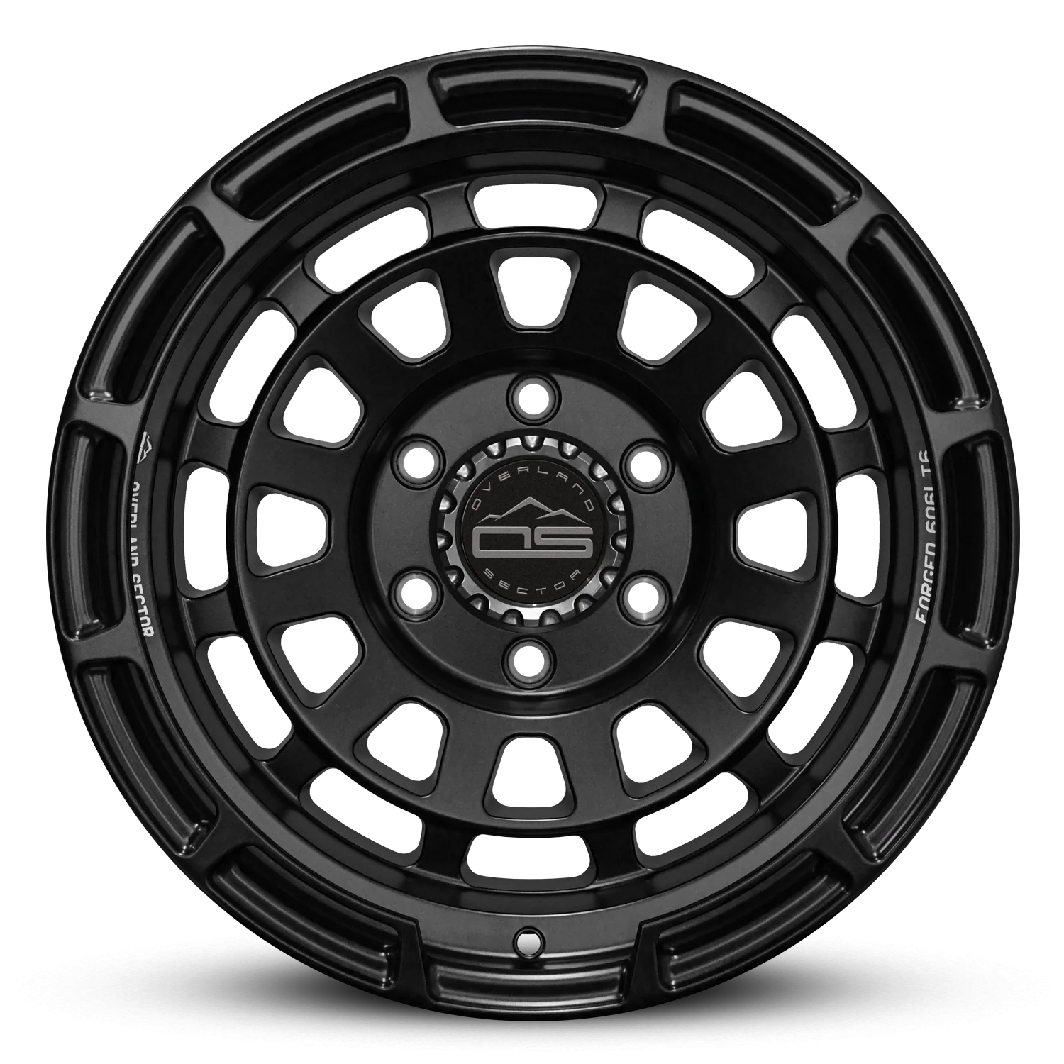Overland Sector Badlander Forged 17x9 -12 6x139.7mm 106.1mm All Satin Black - Image 2
