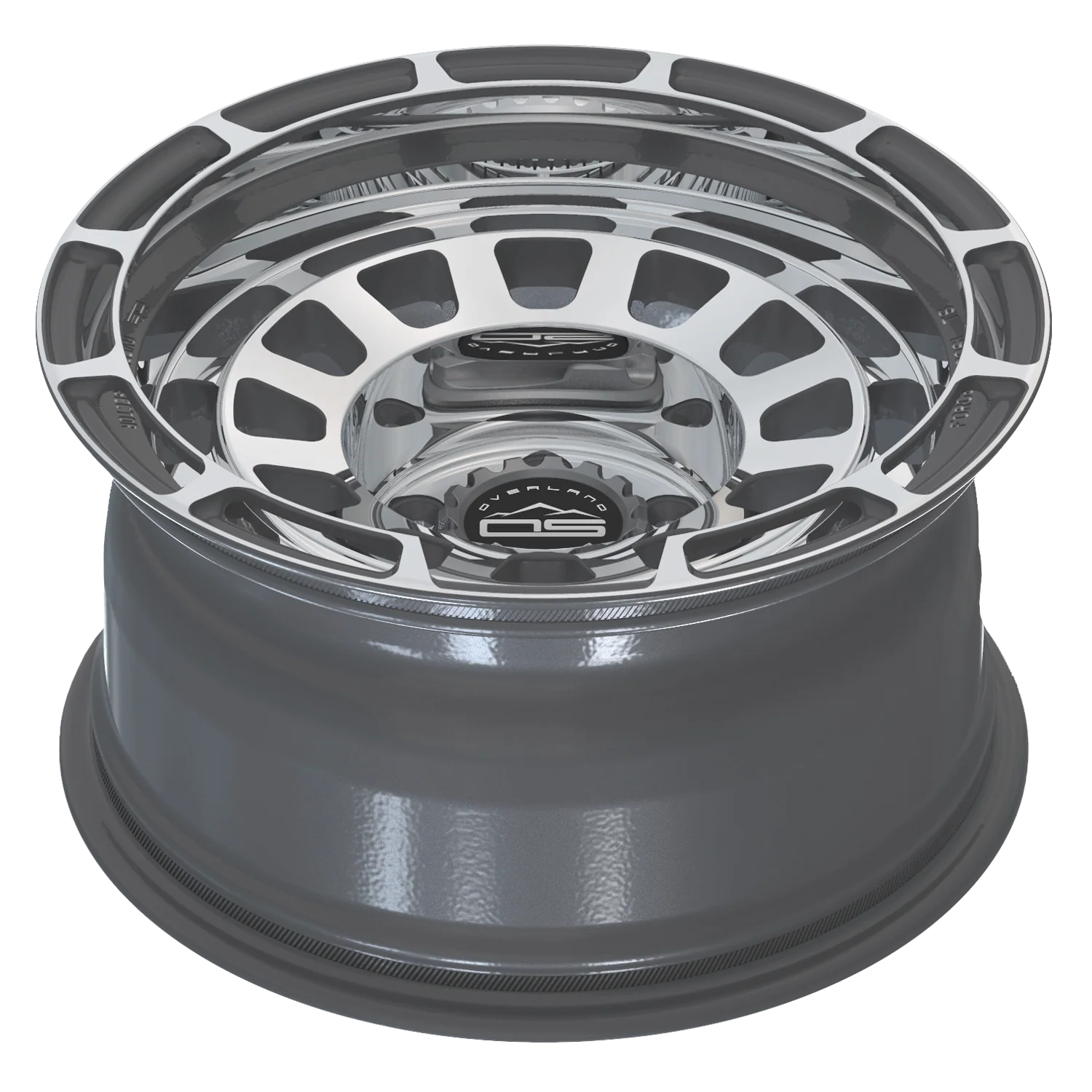 Overland Sector Badlander Forged 17x9 -18 5x127mm 71.5mm Gloss Gun Metal Machined Face - Image 4