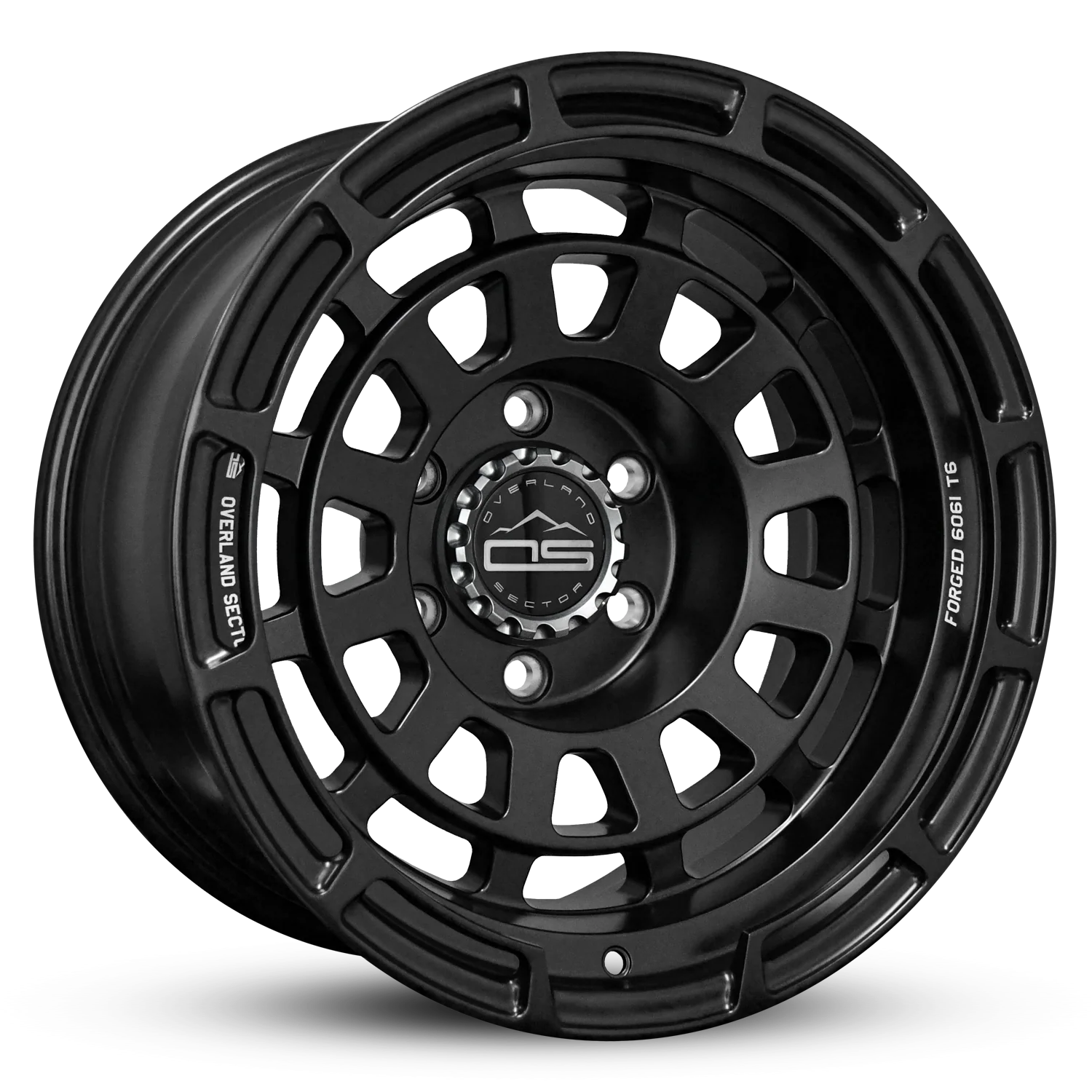 Overland Sector Badlander Forged 17x9 -35 6x139.7mm 106.1mm All Satin Black