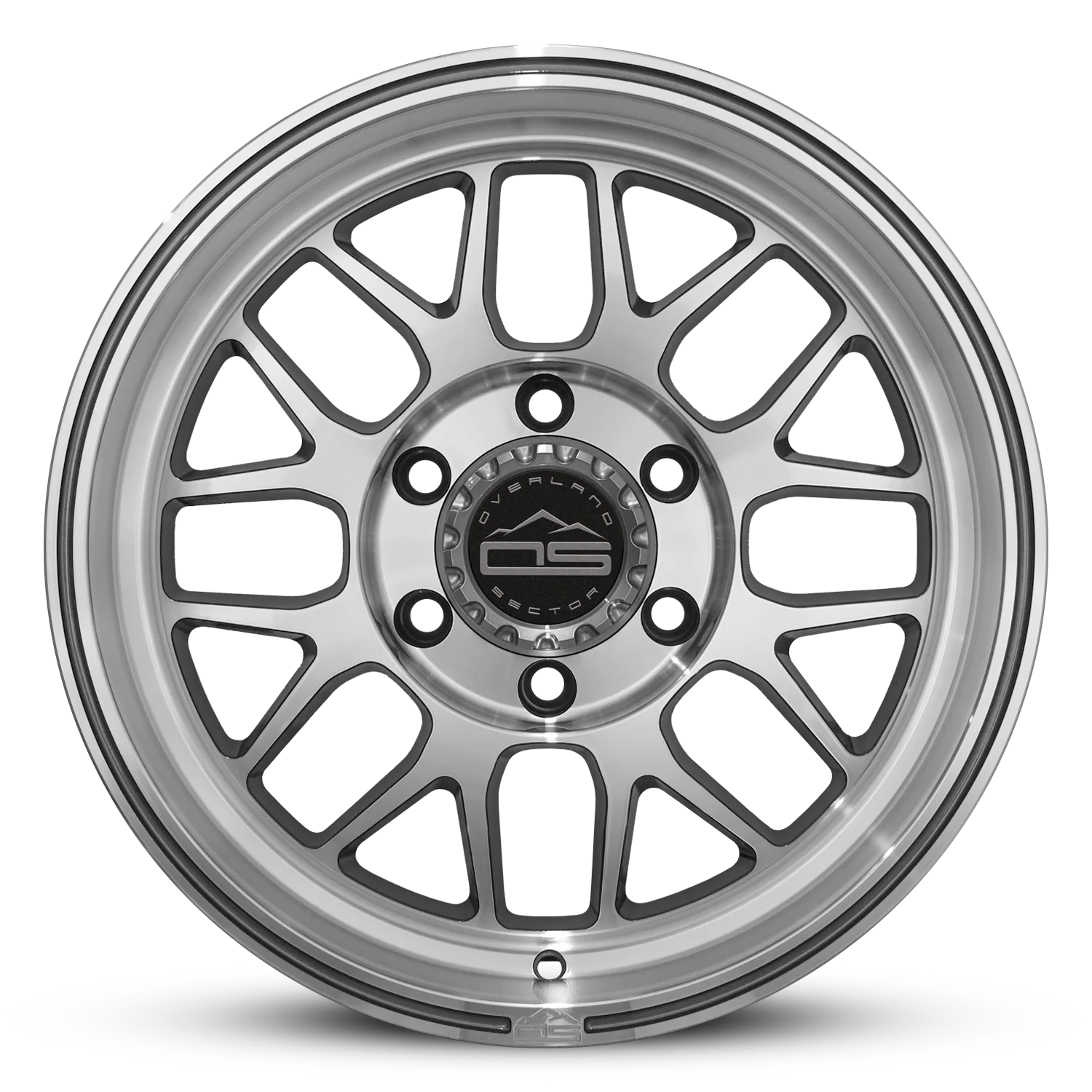 Overland Sector Hyperdrive Flow Formed 17x8.5 +25 6x139.7 106.1mm Gloss Gun Metal/Machined Face - Image 2
