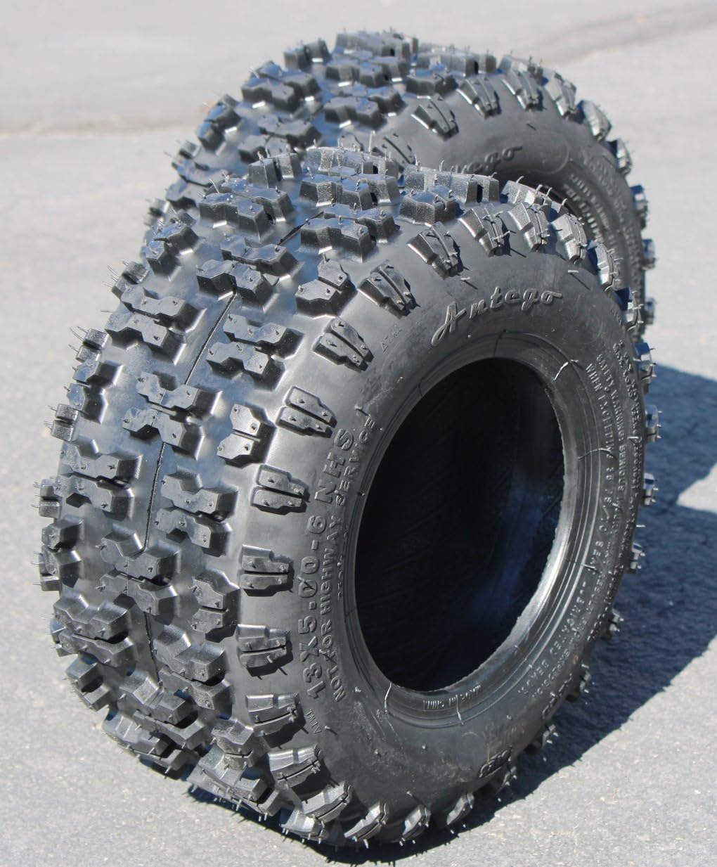 (Set of 2) Antego 13X5.00-6 ATW-053 2 Ply Snow Blower Tires Non-directional - Image 2