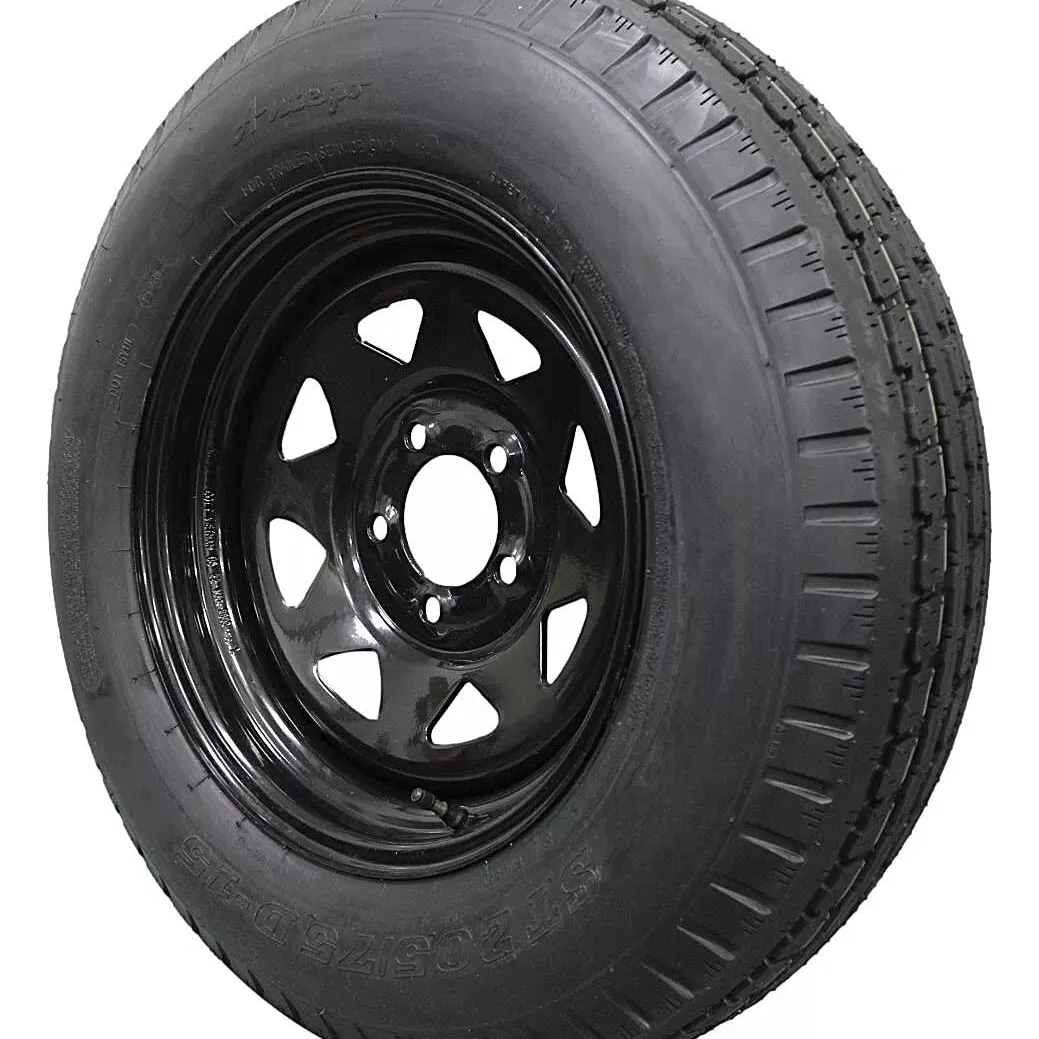 (Set of 4) Antego Tire and Wheel  205/75D15 Highway Terrain Assembly – Optimized for High Load Performance, 15.0-Inch Rim, Load 101.0, Speed M | A15604500096206ST20575D15-B4 - Image 2