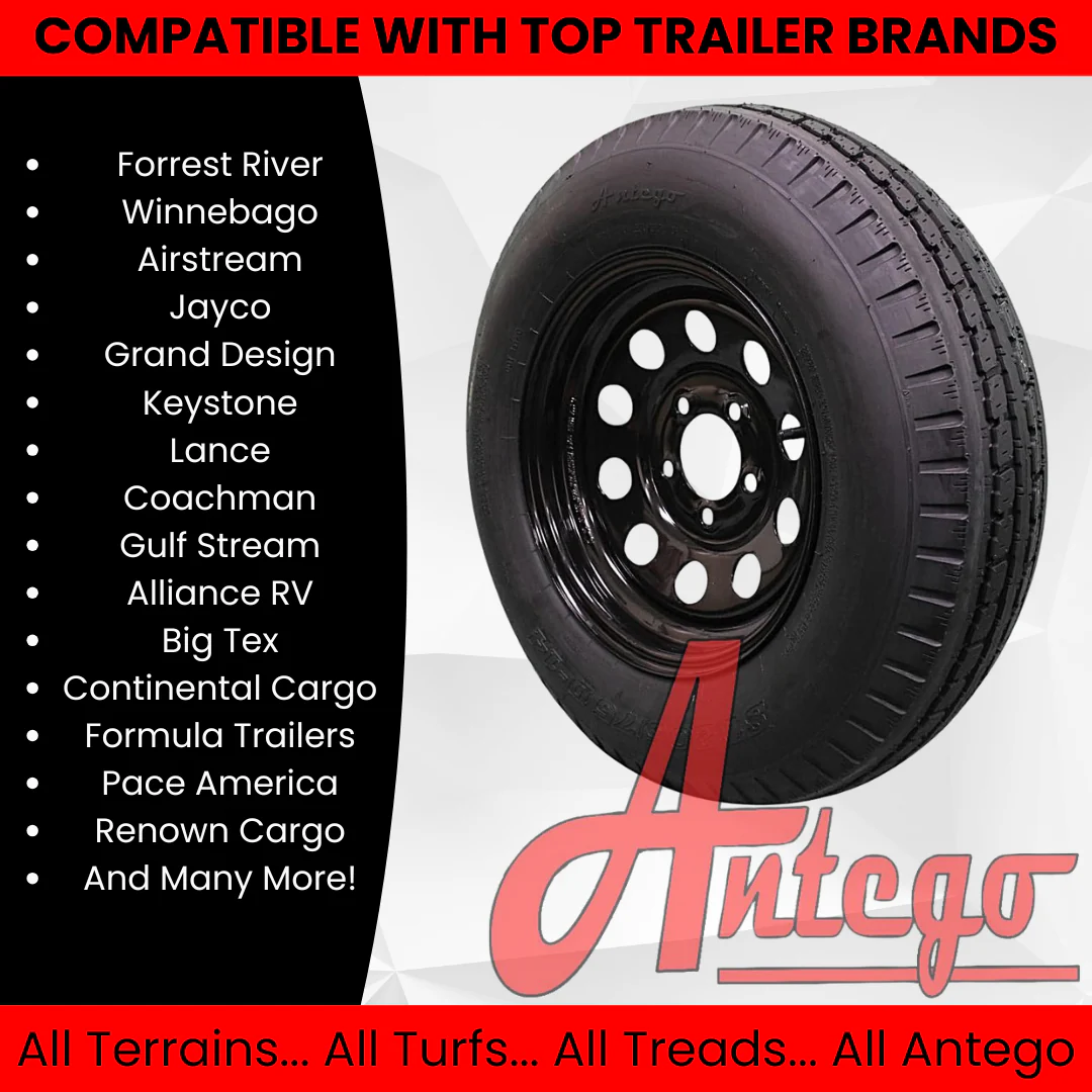 (Set of 4) Antego Tire and Wheel  205/75D14 Highway Terrain Assembly – Optimized for High Load Performance, 14.0-Inch Rim, Load 100.0, Speed M | A140554010096206ST20575D14-B4 - Image 3
