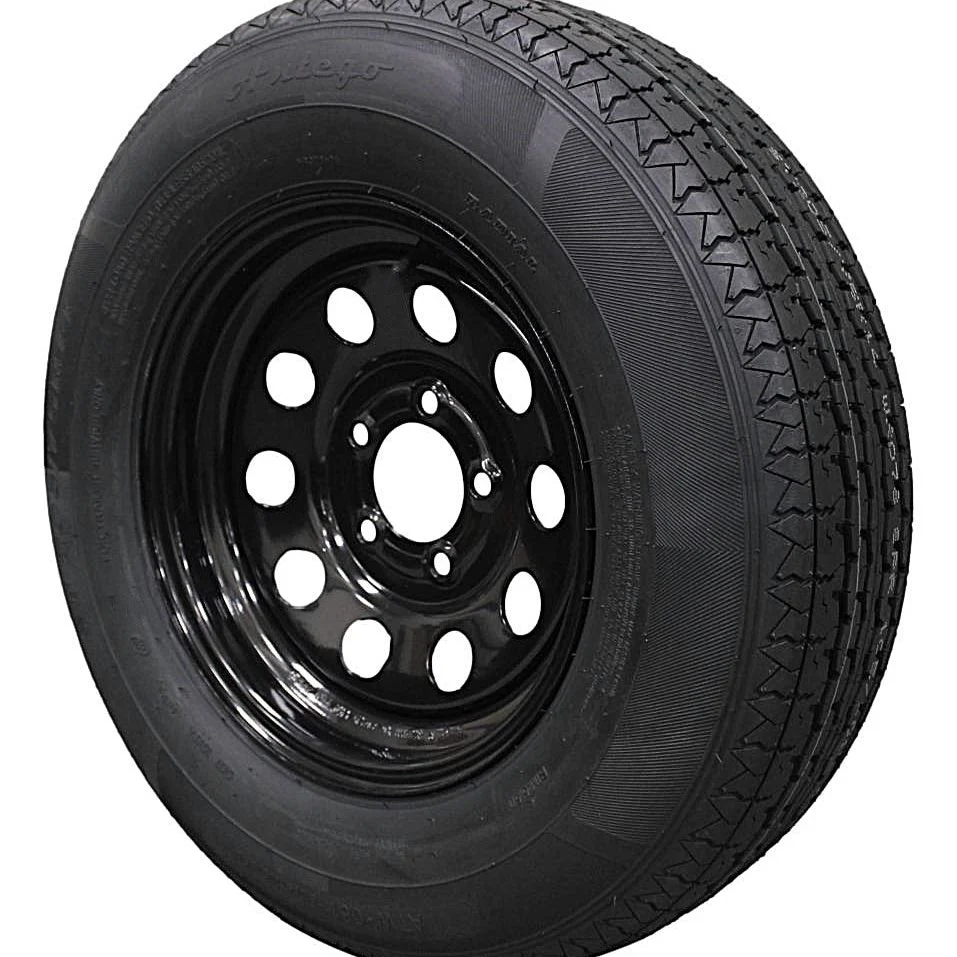 (Set of 2) Antego Tire and Wheel 205/75R14 Highway Terrain Assembly – Optimized for High Load Performance, 14.0-Inch Rim, Load 105.0, Speed M | A140554010096108ST20575R14-B2