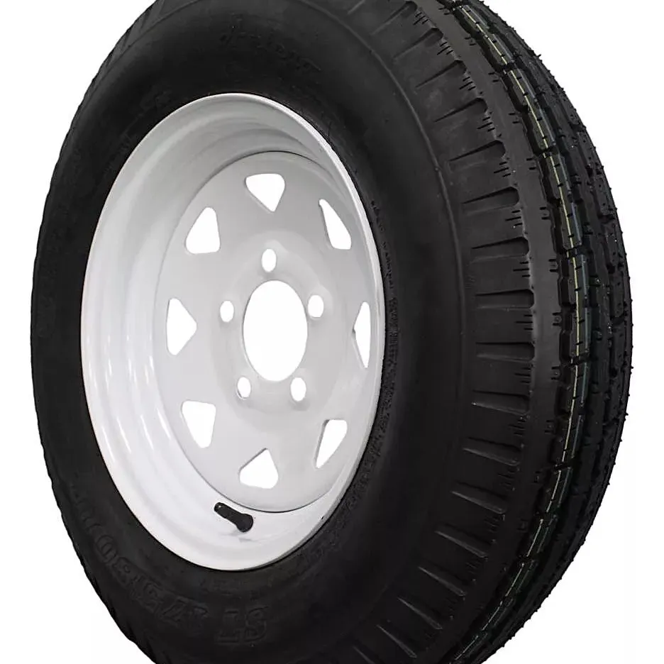 (Single Assembly) Antego Tire and Wheel Heavy-Duty 175/80D13 Highway Terrain – 6-Ply-Ply, 13.0-Inch Wheel, Designed for Secure & Stable Towing | A130454510116206ST17580D13 - Image 2