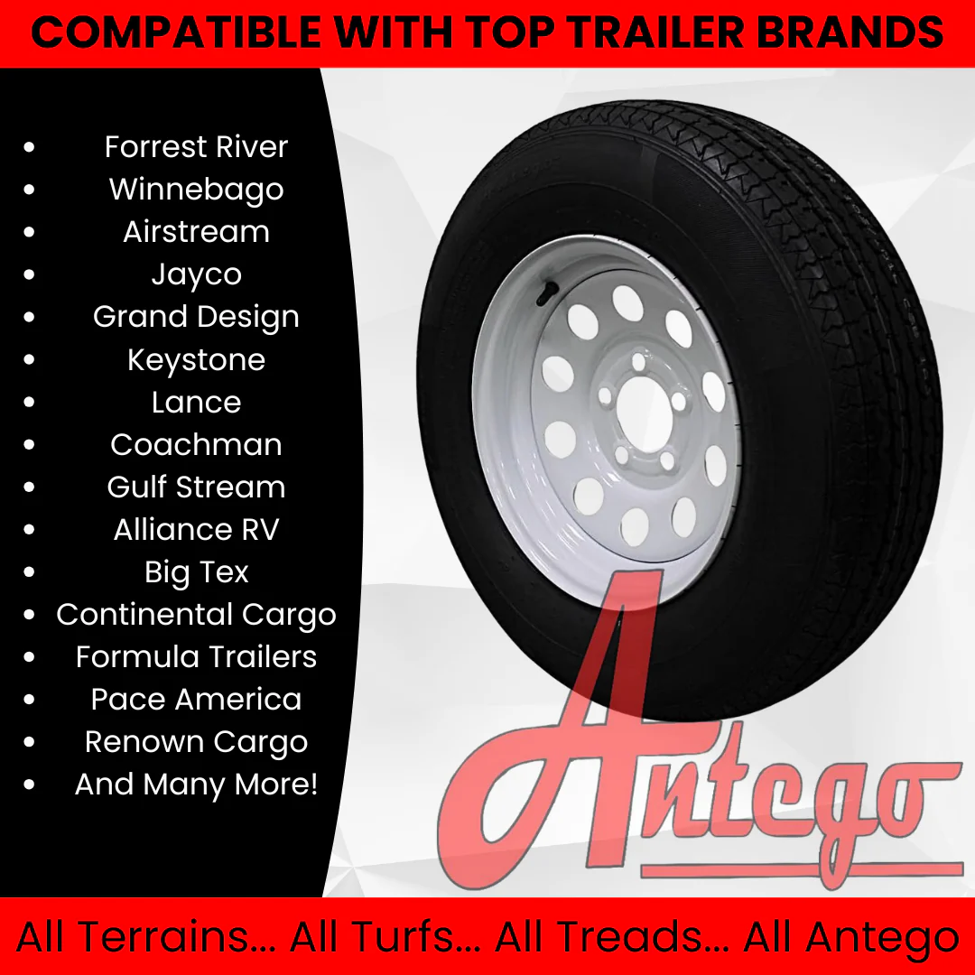 (Set of 2) Antego Tire and Wheel 205/75R14 Highway Terrain Assembly – Optimized for High Load Performance, 14.0-Inch Rim, Load 105.0, Speed M | A140554010116108ST20575R14-B2 - Image 3