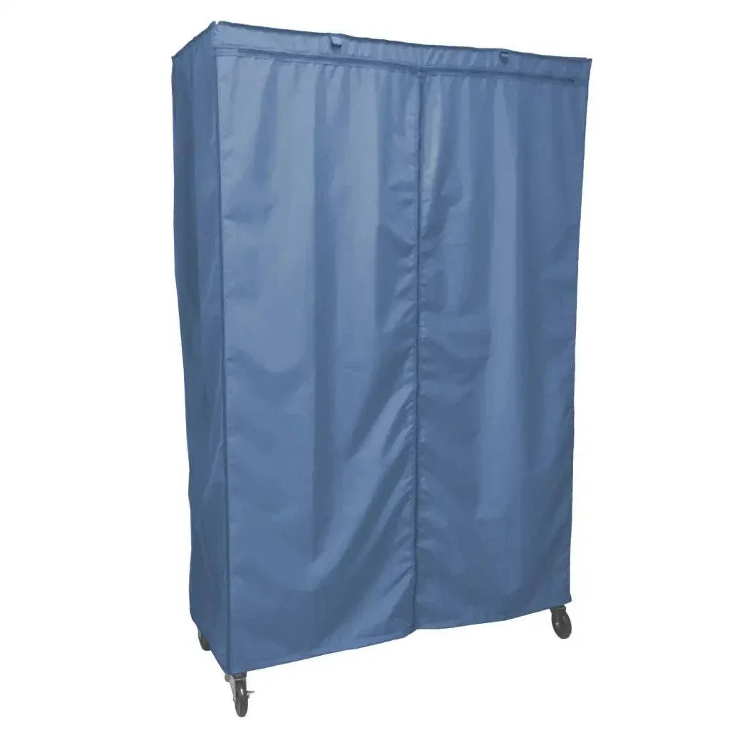 Storage Shelving Unit Cover, fits racks 36"W x 18"D x 72"H in Dusty Blue