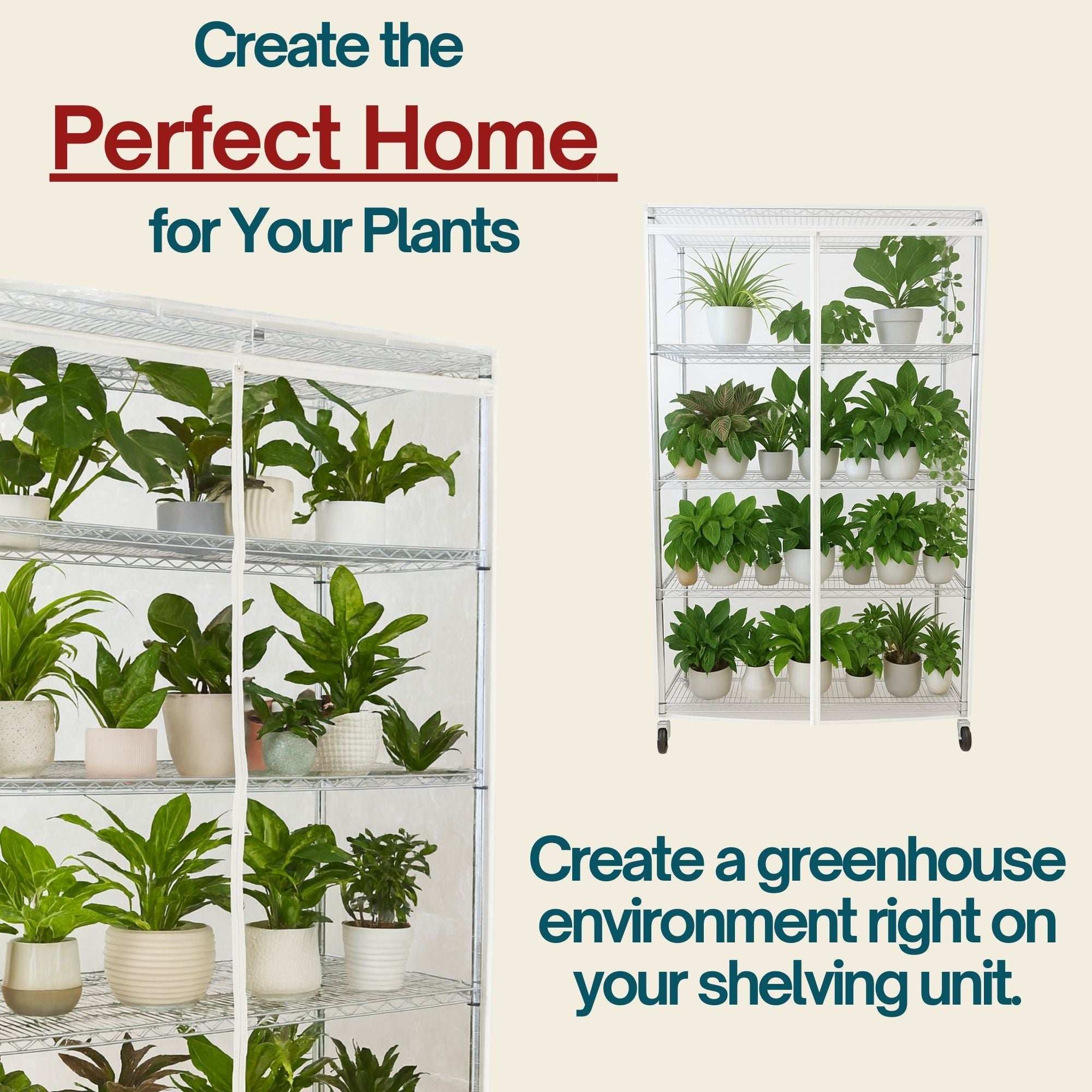 Storage Shelving Unit Cover, fits racks 48"W x 24"D x 72"H All Clear See Through PVC - Image 2