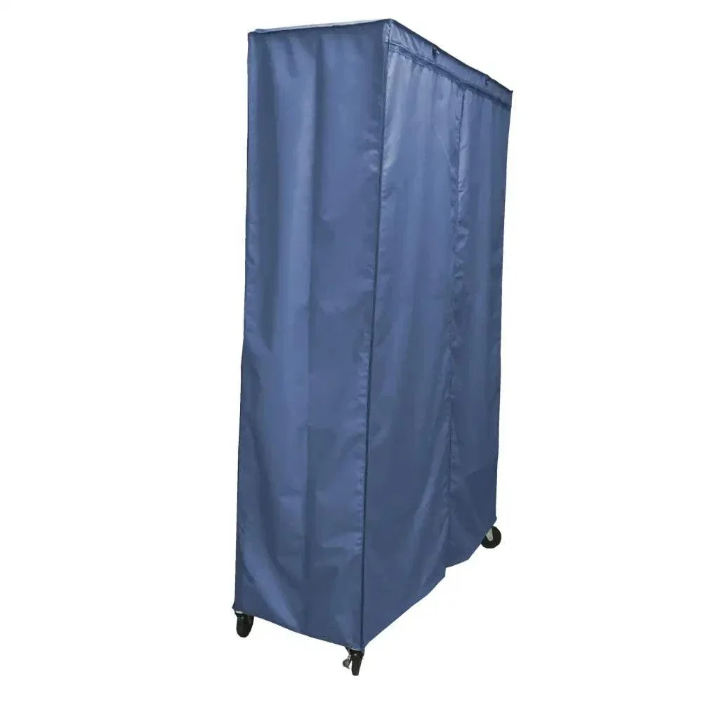 Storage Shelving Unit Cover, fits racks 60"W x 24"D x 72"H in Dusty Blue - Image 2