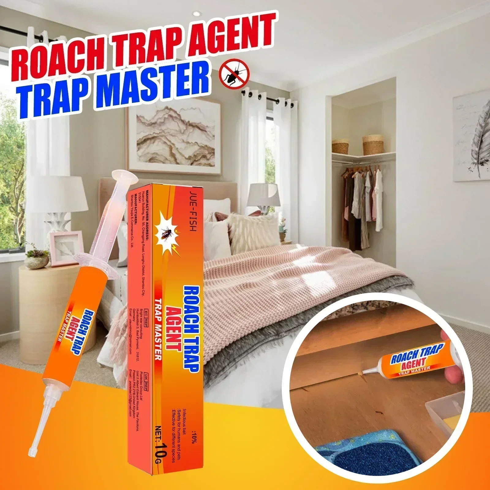 Strong Cockroach Killing Gel Bait Clear Cockroach Medicine Whole Nest End House Quick Kill Catcher Cockroach Killer Home Use - Image 3
