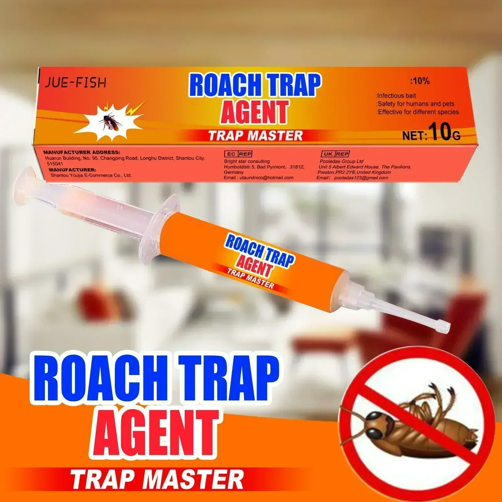 Strong Cockroach Killing Gel Bait Clear Cockroach Medicine Whole Nest End House Quick Kill Catcher Cockroach Killer Home Use - Image 5